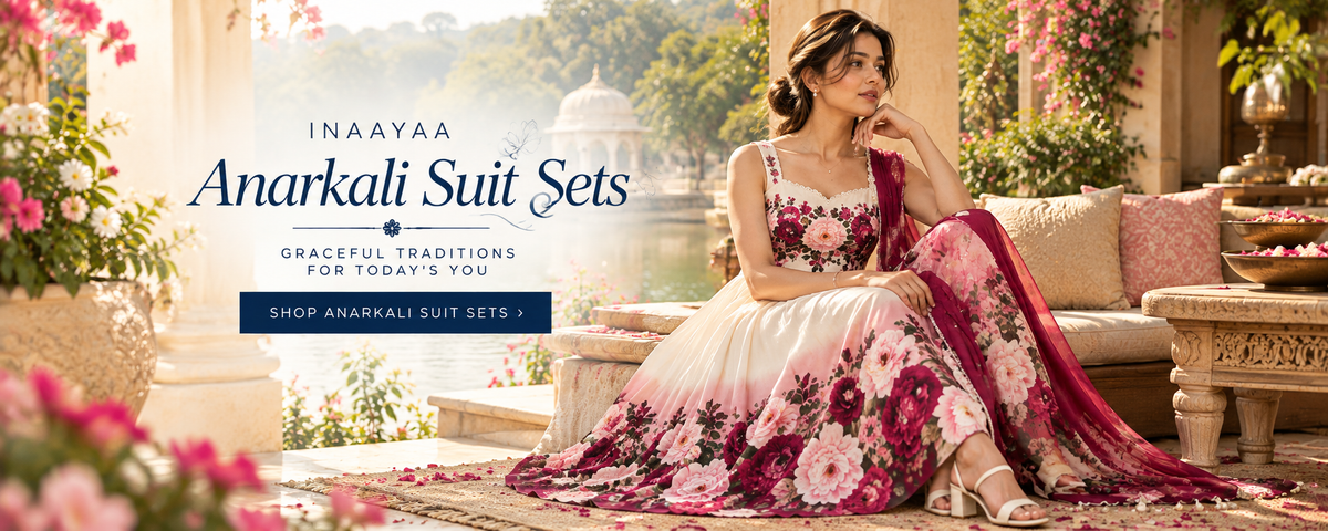 Inaayaa anarkali suit sets